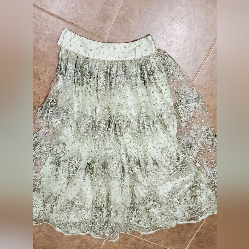 Indian pakistani lahangacholi chaniyacholi crocktop anarkali - Picture 4 of 6